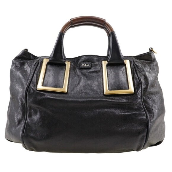 Chloe Etel Handbag black leather Women